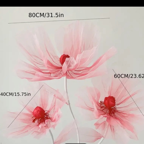 3pcs Artificial Poppy Flower Realistic Blooming Flower Perfect decoratio… - Picture 2 of 2